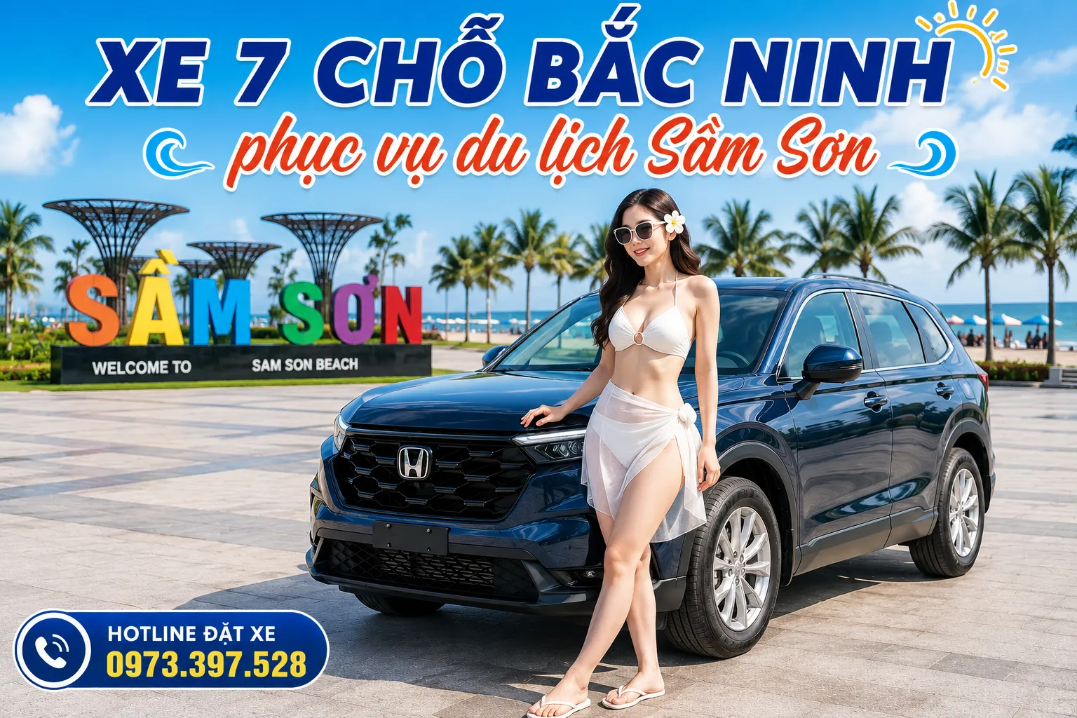 Xe 7 chỗ Bắc Ninh phục vụ du lịch Sầm Sơn